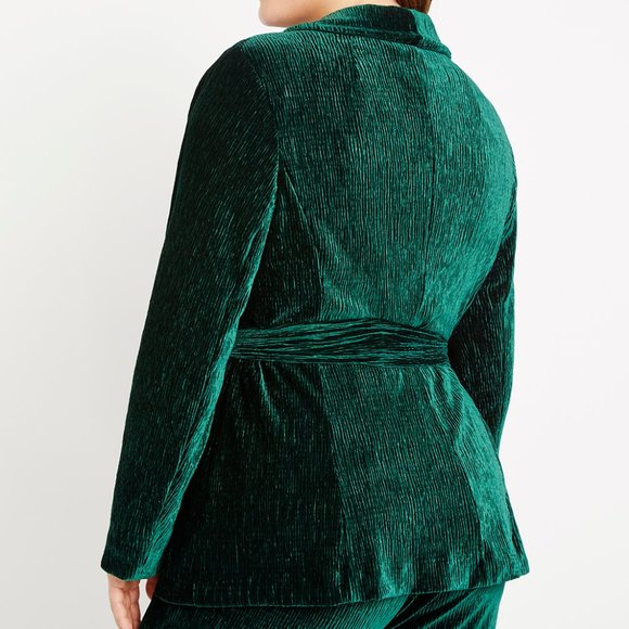 Eloquii Velvet Robe Blazer - Picture 3 of 4